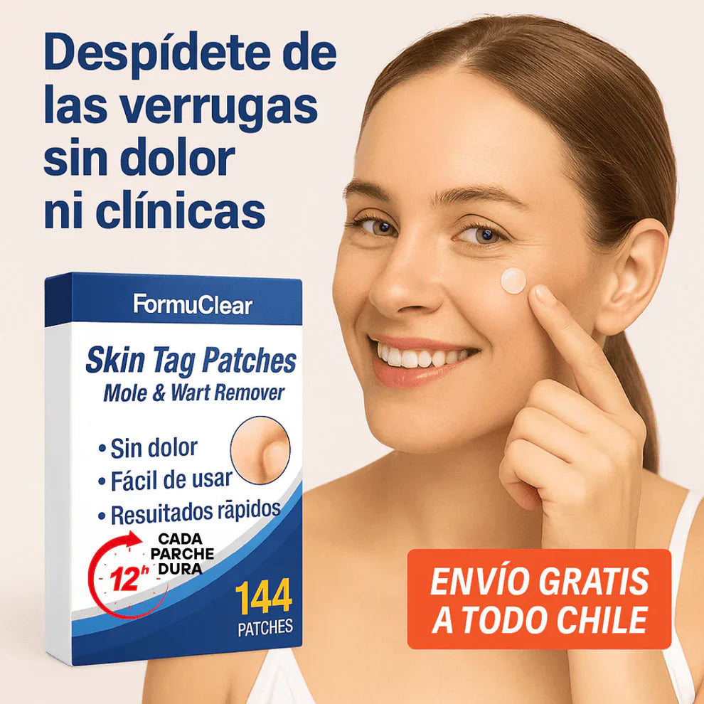 FormuClear Parches – Remueve Verrugas Fácil – Recupera tu confianza sin dolor en casa